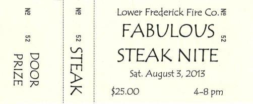 Steak Nite - 08/03/2013